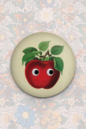 Stay Home Club Googly Apple Magnet