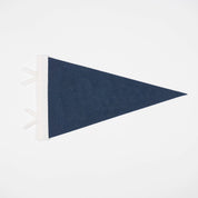 Blue triangle on a white background