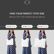 Canvas Ruffle Tote Bag: Natural