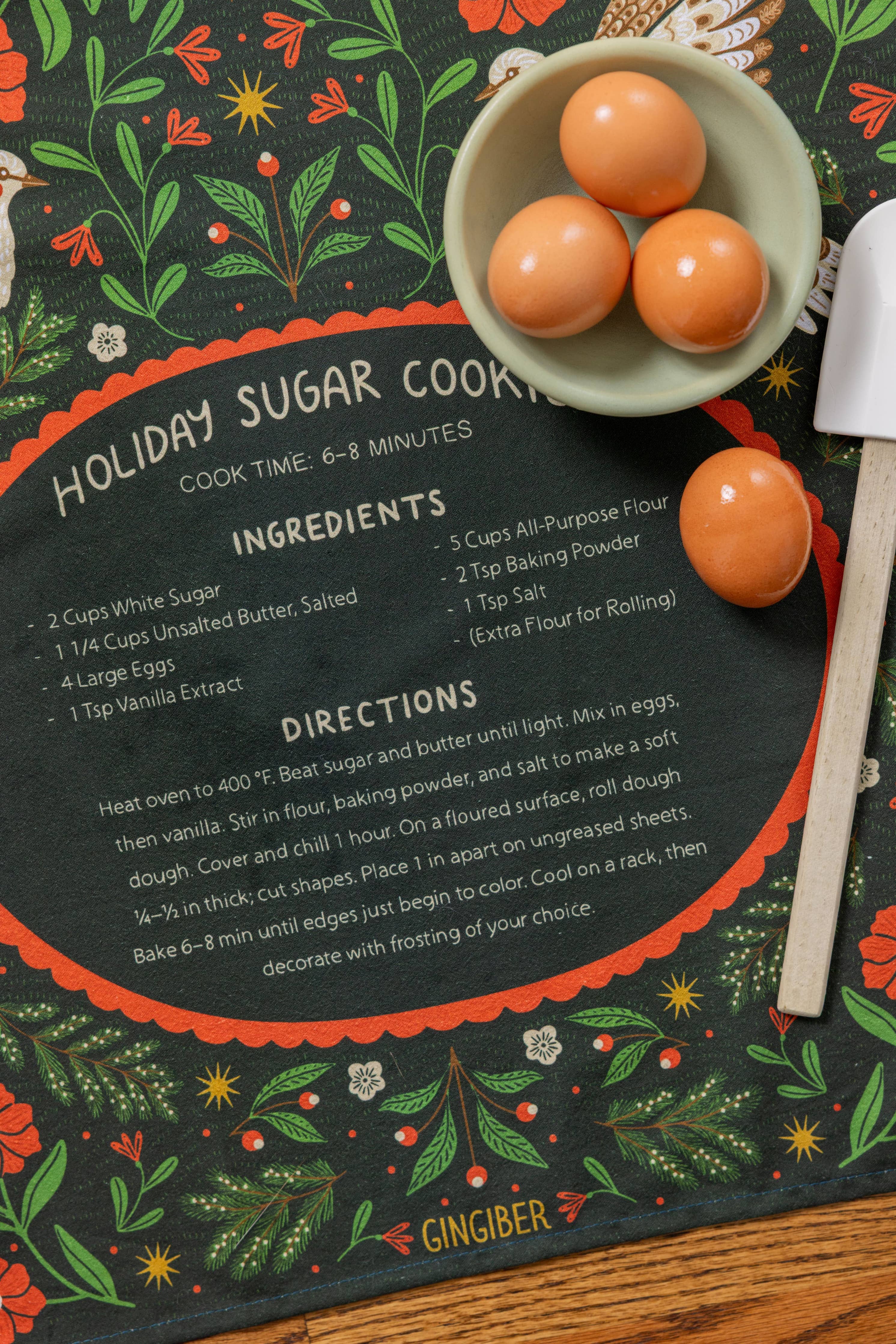 Sugar Cookies Tea Towel – Holiday Baking