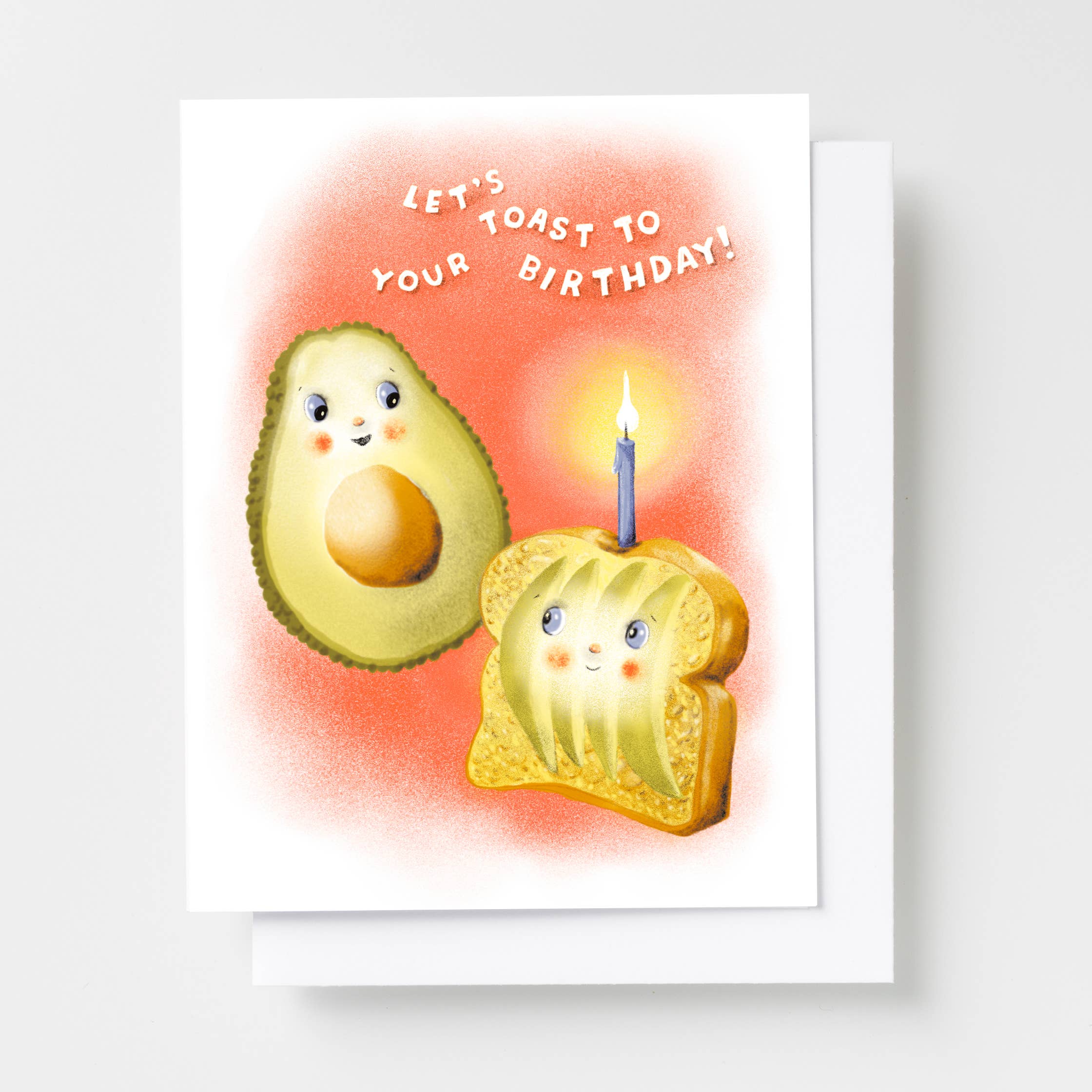 Let's Toast to Your Birthday Greeting Card | Risograph Card