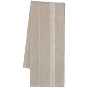 White Maison Stripe Linen Dishtowel