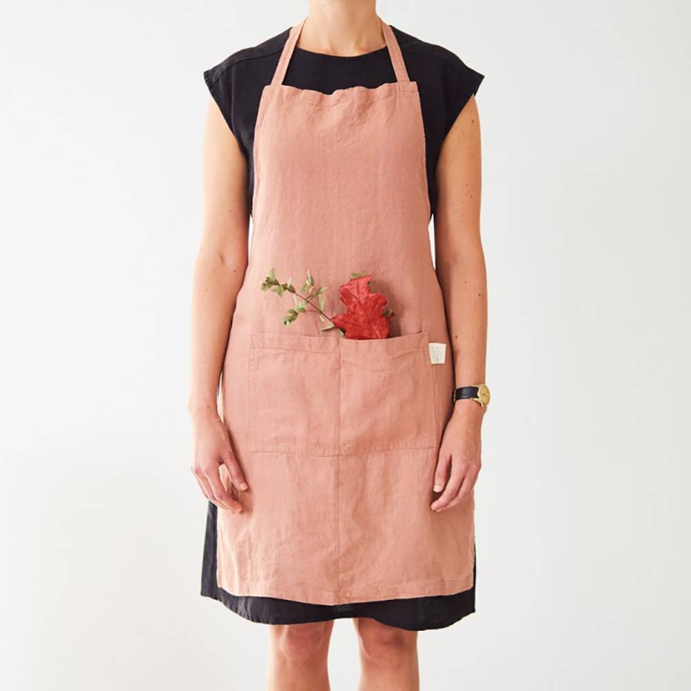 Linen Daily Apron- Cafe Creme