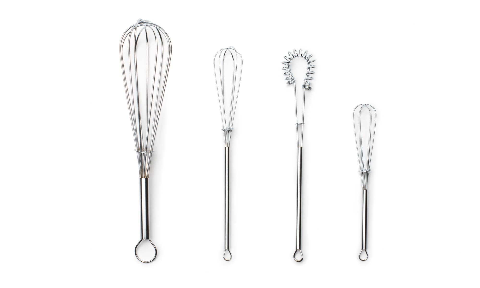 Fox Run Mini Whisks- Chrome Plated, Set of 4
