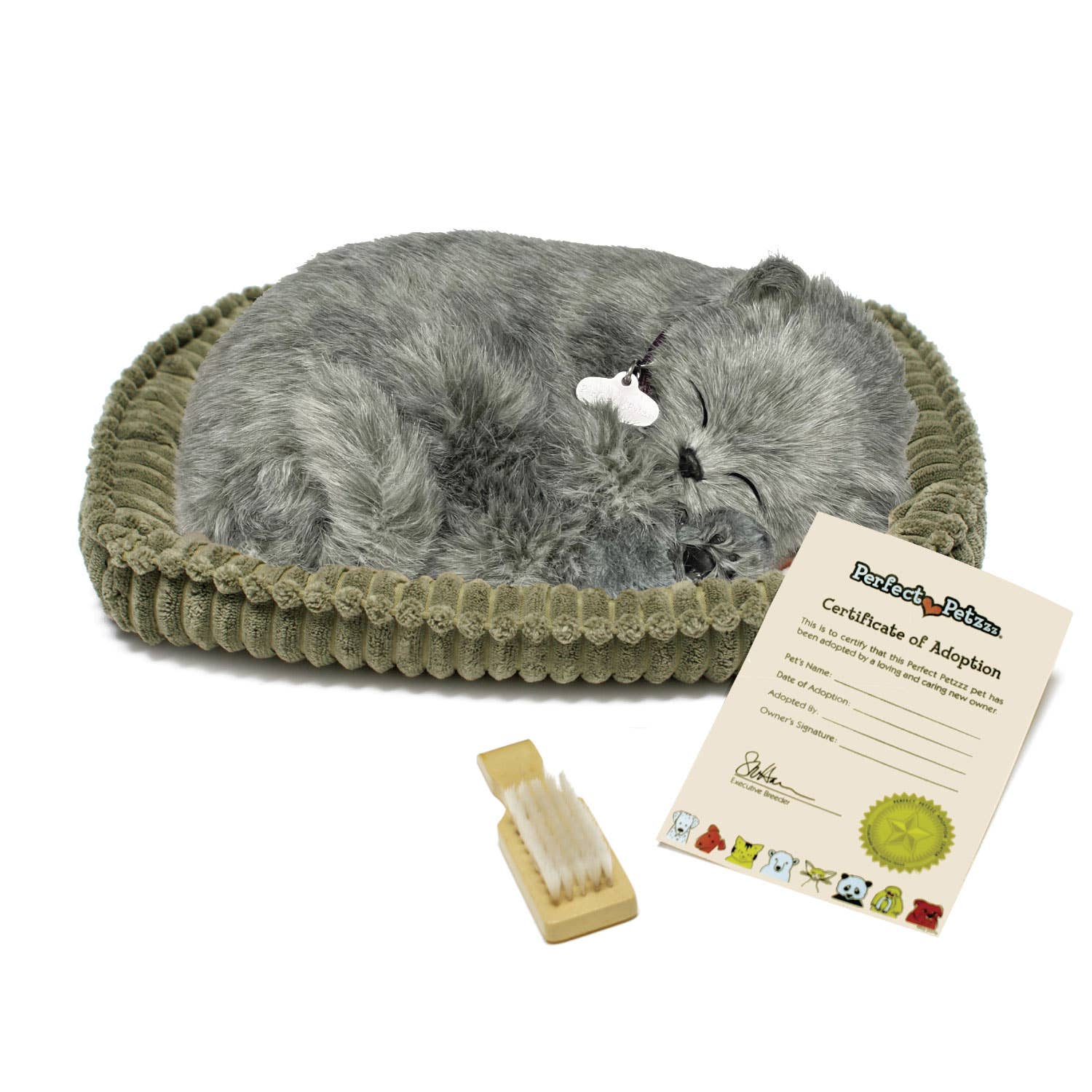 Perfect Petzzz Breathing Gray Shorthair Kitten