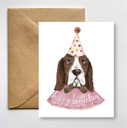 Quirky Birthday Costume Hound Greeting Card