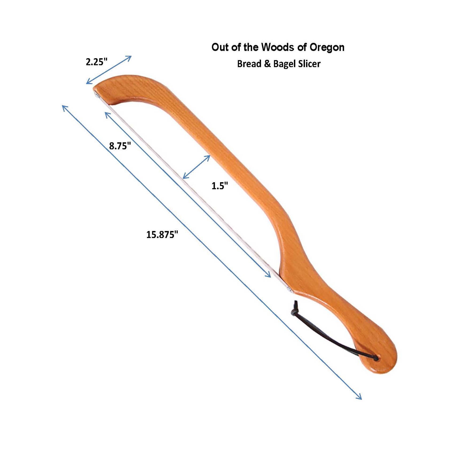 Bread & Bagel Slicer - Mahogany Finish