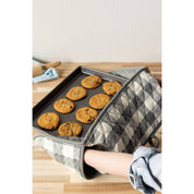 London Gray Check Double Oven Mitt