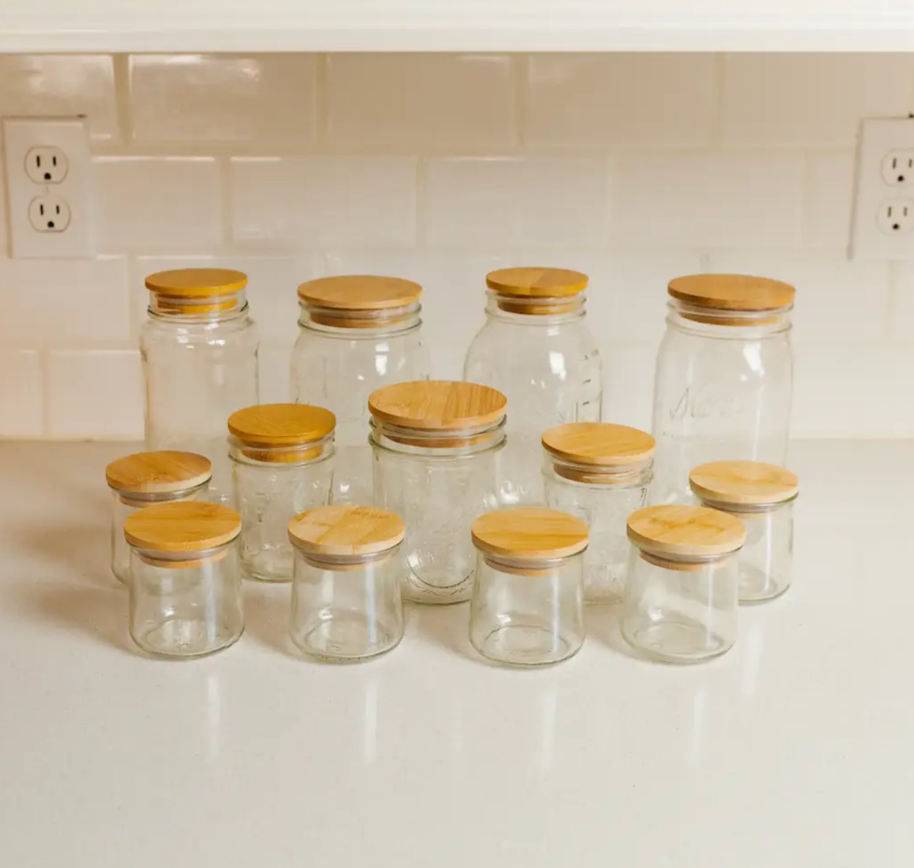 Bamboo Mason Jar Lid - Standard Mouth