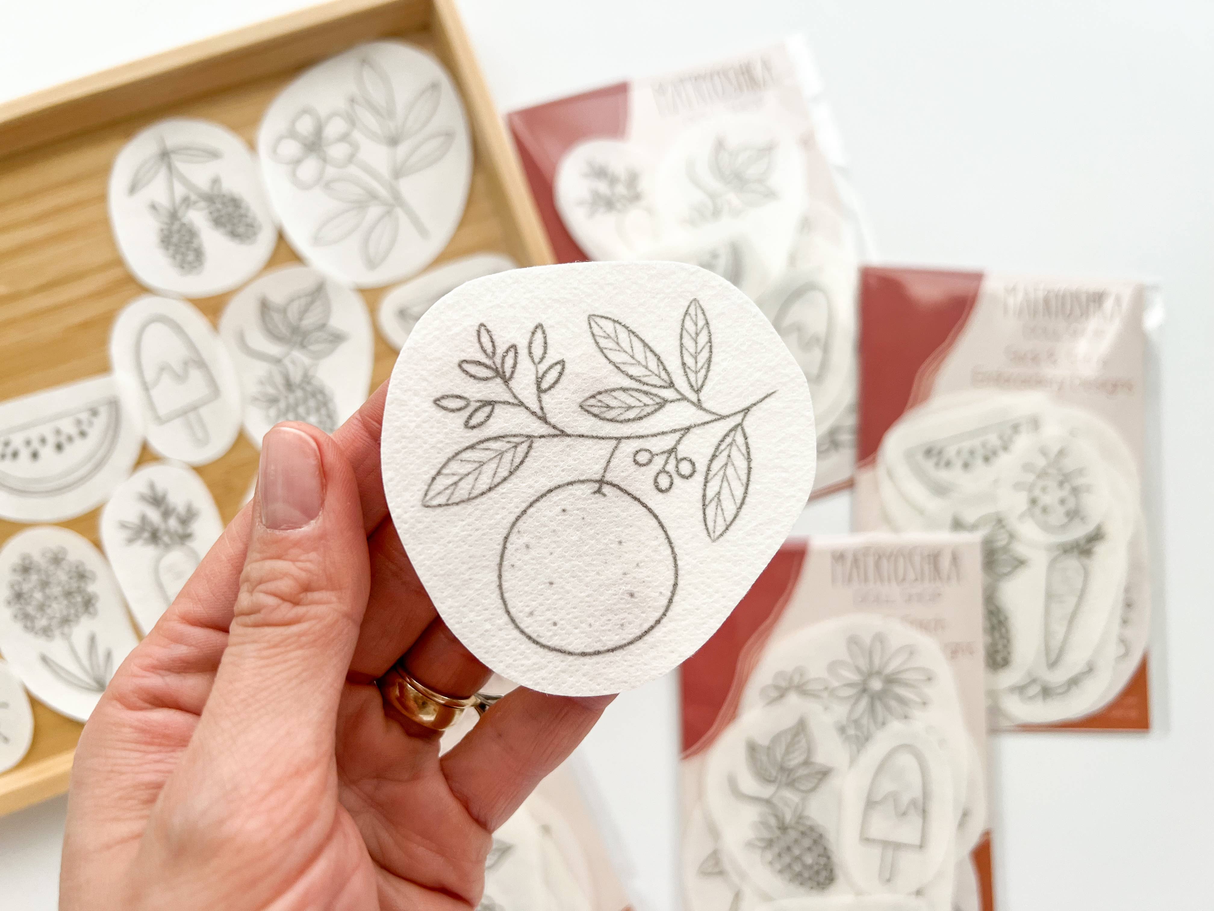 Summer Stick & Stitch Embroidery Patterns/Patches