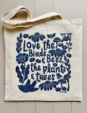 Tote Bag - Love Birds & Bees