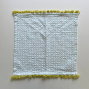 100% cotton waffle square bright fringe kitchen dishcloth