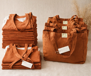Organic Cotton Terracotta Market Tote