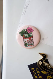 Stay Home Club Just Fine Magnet