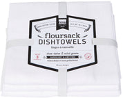 White Floursack Dishtowels Set of 3