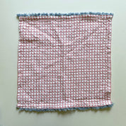 100% cotton waffle square bright fringe kitchen dishcloth