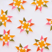 Sawtooth Star Iron-On Patch