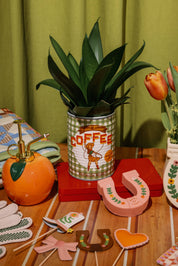 Coffee Can Ceramic Planter