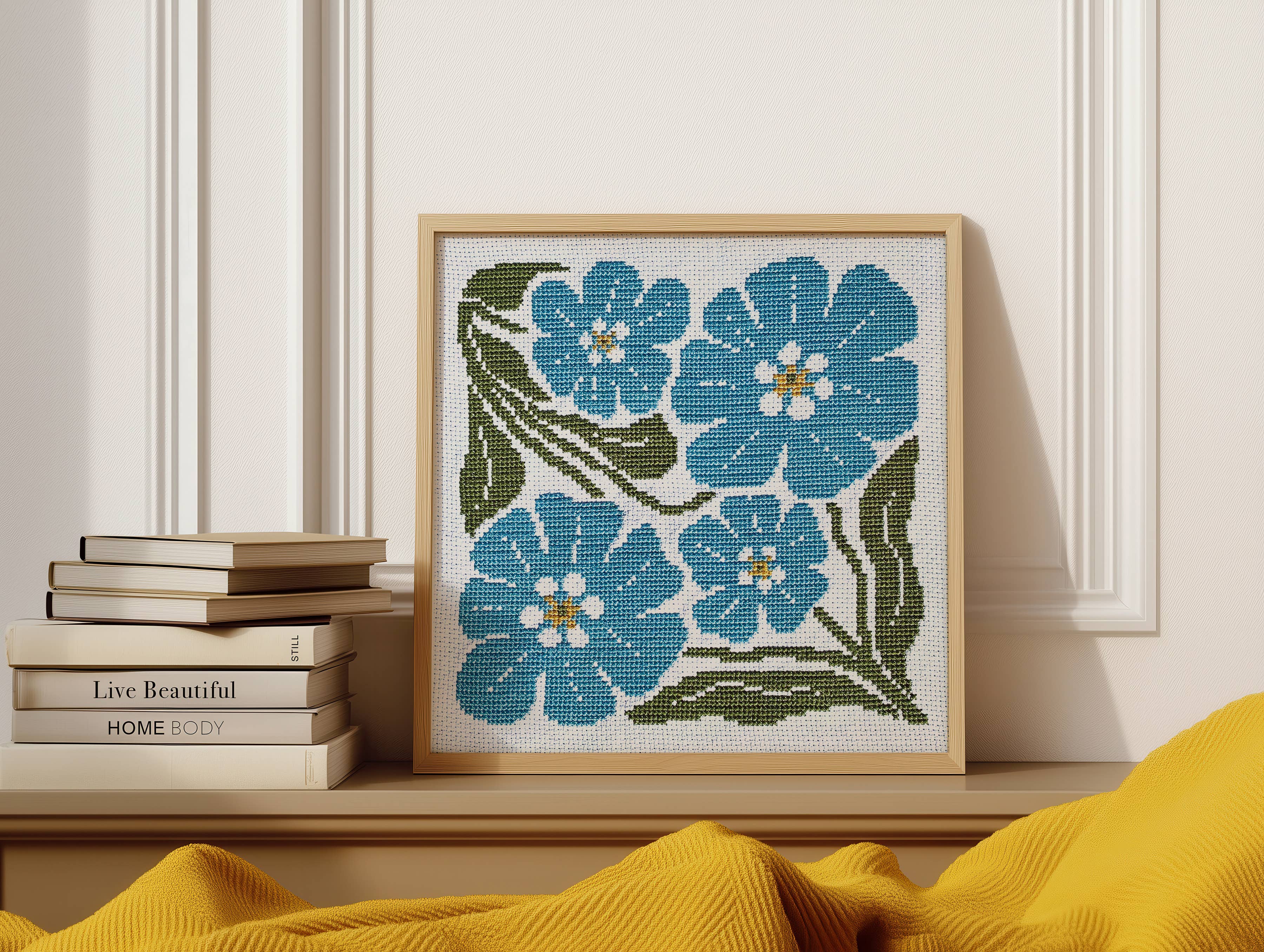 Forget Me Not Beginner Cross Stitch Kit