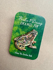 Katie Daisy Garden Toad Enamel Pin