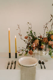 Natural Gold | Dipped Beeswax Taper Candles | All Natural