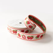 Strawberry Embroidered Ribbon
