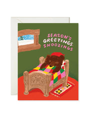 Season's Snoozings Greeting Card