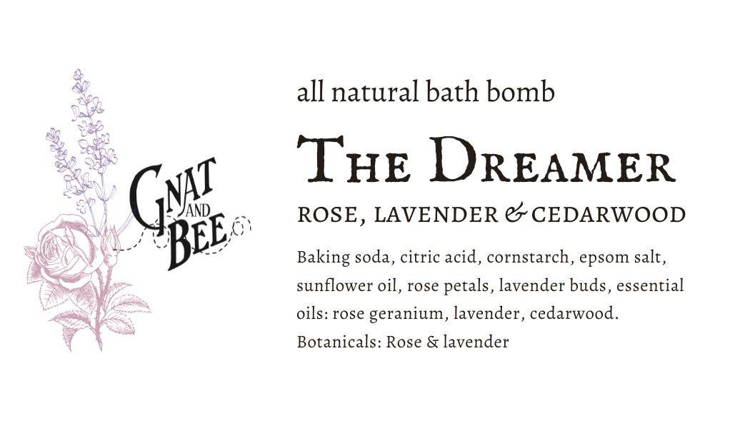Gnat & Bee The Dreamer | Natural Bath Bomb