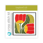 Twin Blooms Beginner Cross Stitch Kit 