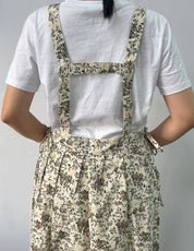 Cotton Flower Apron- Coffee