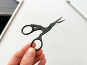 Classic Stork Embroidery Scissors