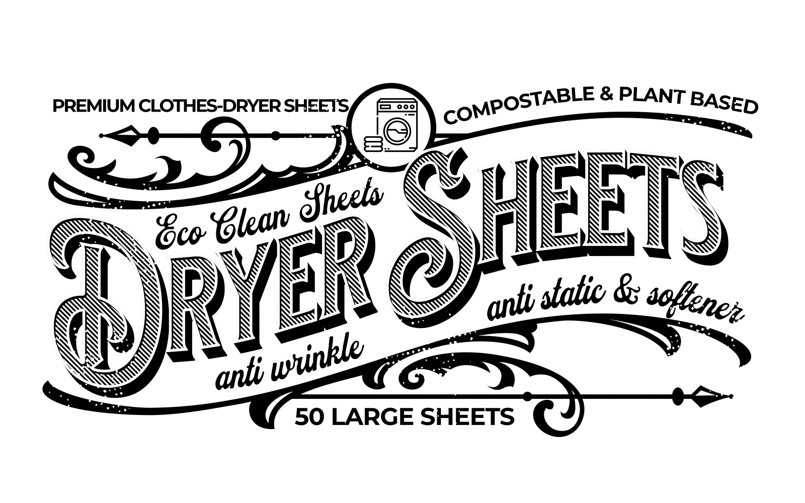 Eco Clean Dryer Sheets - 50 LG Sheets