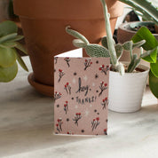 Stay Home Club *Hey Thanks*  Floral Card