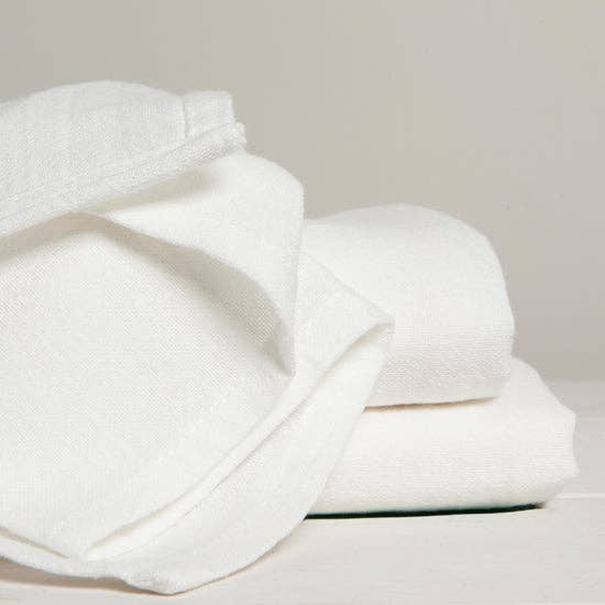 White Floursack Dishtowels Set of 3