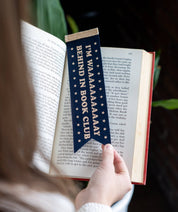 Oxford Pennant *Behind In Book Club* Bookmark
