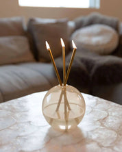 Neva Pampas Glass Vase for Everlasting Candles