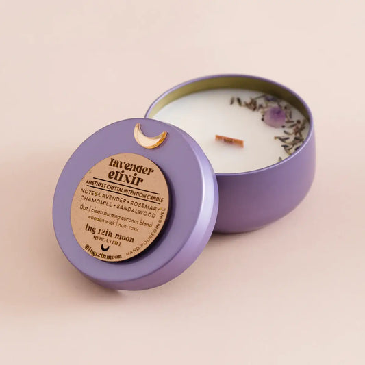 LAVENDER ELIXIR Coconut Wax Candle - Aromatherapy - Home