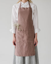 Linen Tales Daily Apron- Ashes of Roses