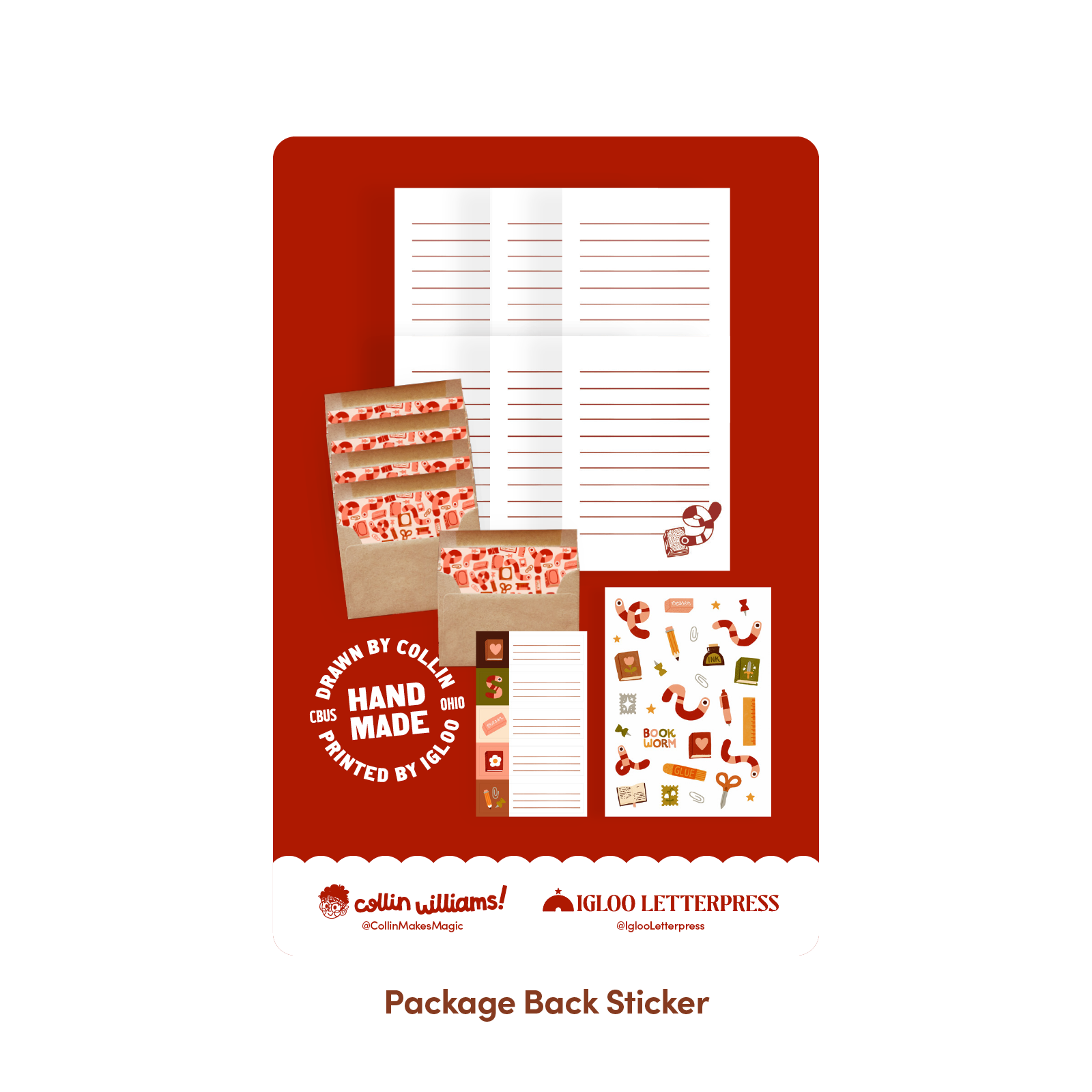 Bookworm Letter Writing Kit