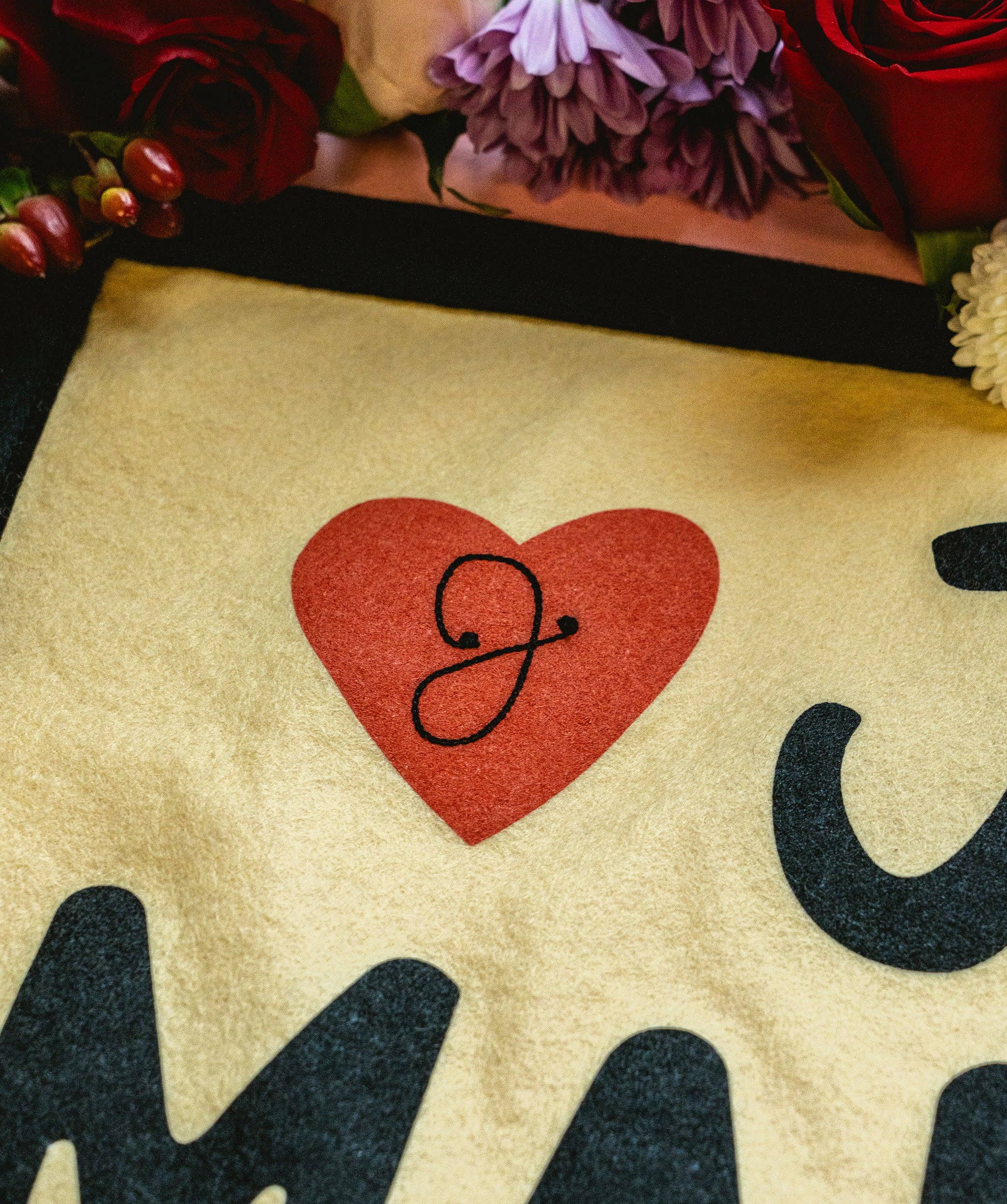 Just Married Camp Flag
