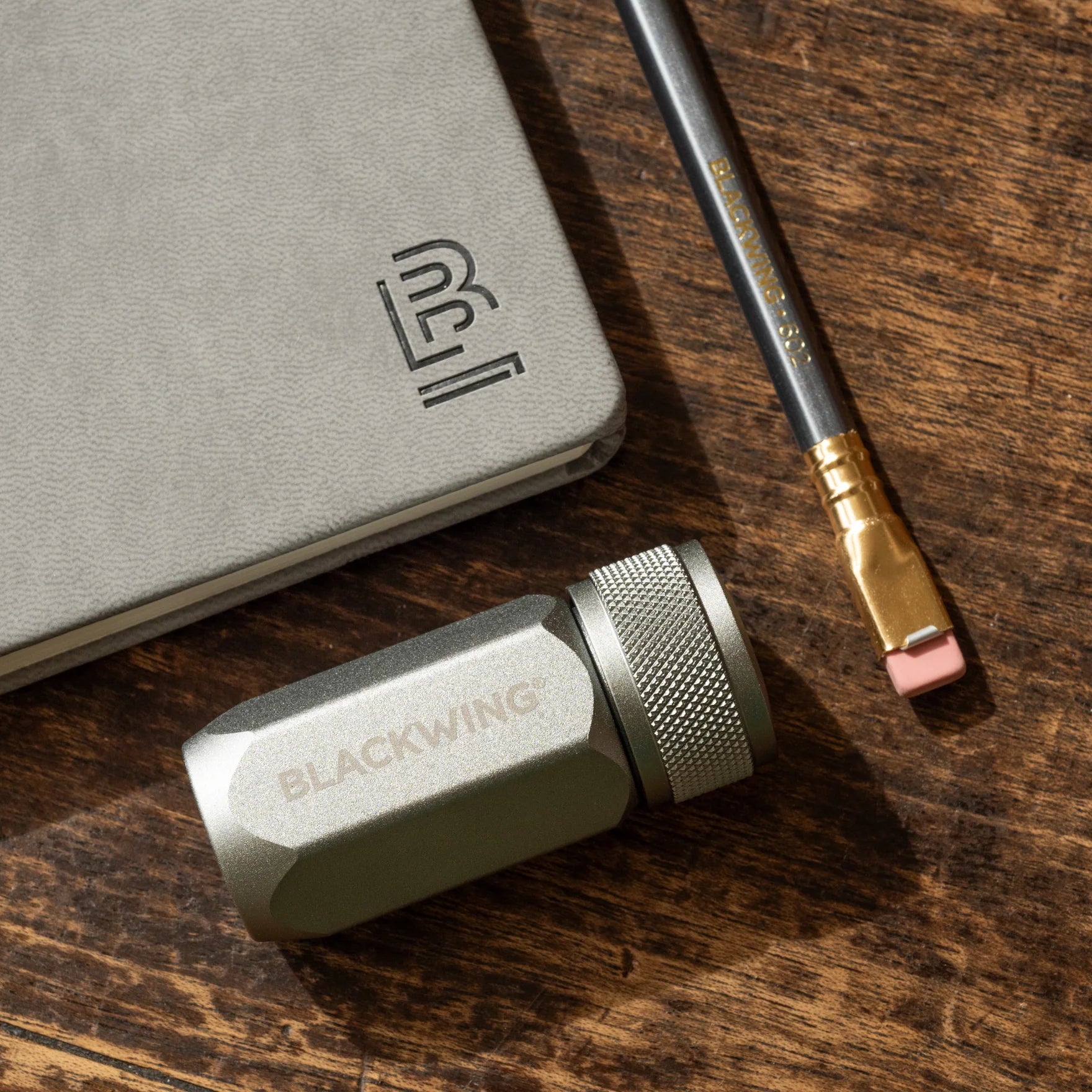Blackwing One-Step Long Point Sharpener- Grey