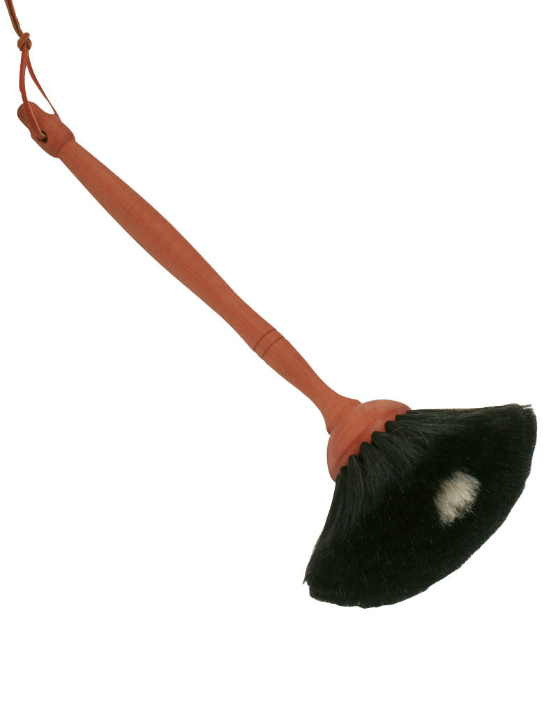 Small Duster, Drk. Goat Hair, Pearwood- 34 cm