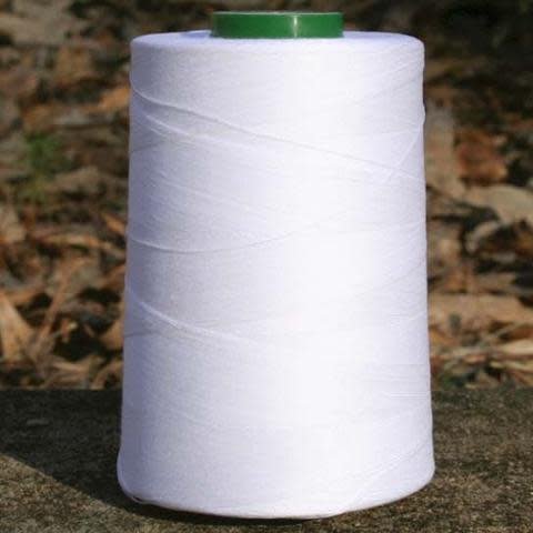 Organic Cotton Thread, 5000 Meter Cone - White