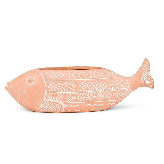 Slim Fish Planter-12.5"L