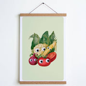 Stay Home Club Googly Veg Print