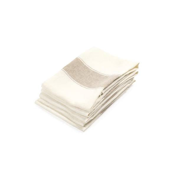 Ajaccio Linen Tea Towel, 27" x 27" - Atene