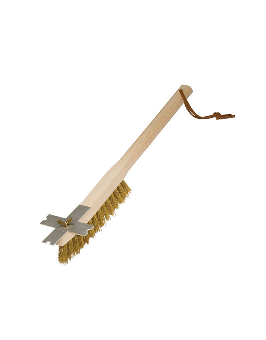 BBQ Grill Grate Brush, Brass Wire, Stainless Scraper