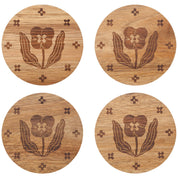 Teppi Engraved Coasters Set of 4