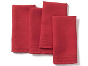 Linen Eyelet Napkins, 20" x 20" - Crimson