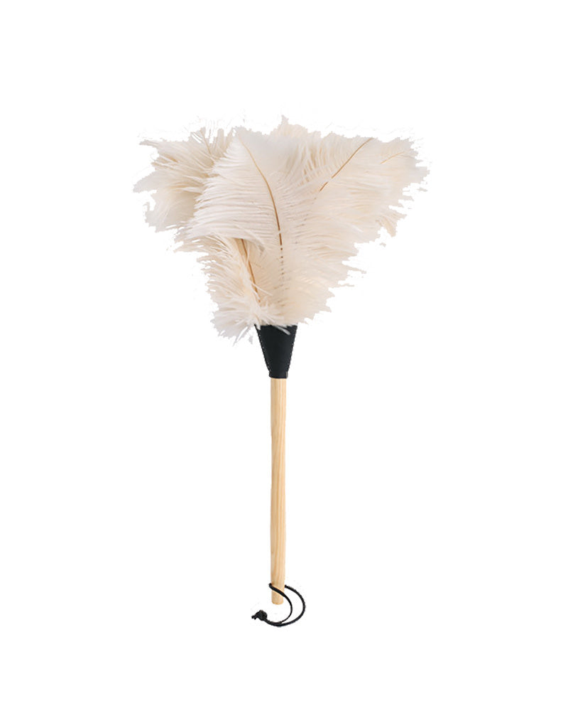 Ostrich Feather Duster, White - 50 cm